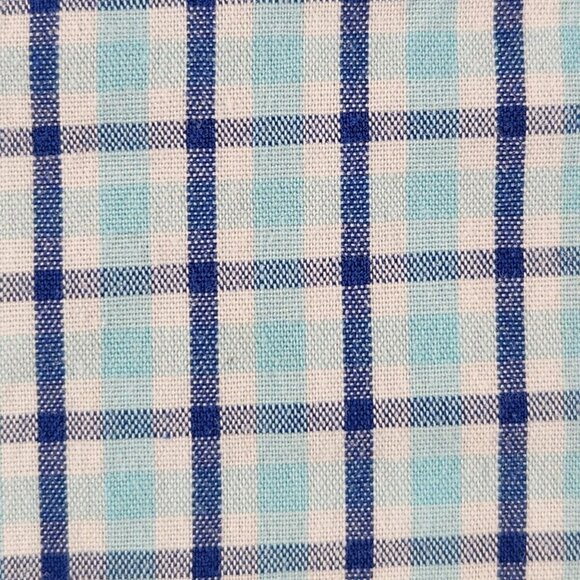 Brooks Brothers Small Regent Blue Plaid Long Sleeve Button Up Shirt All Cotton - Picture 5 of 16